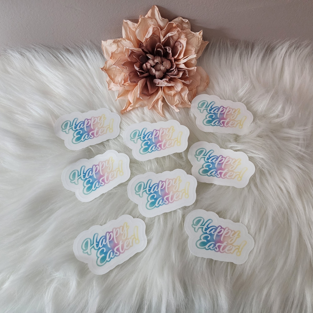 Happy Easter Stickers - Multicolor